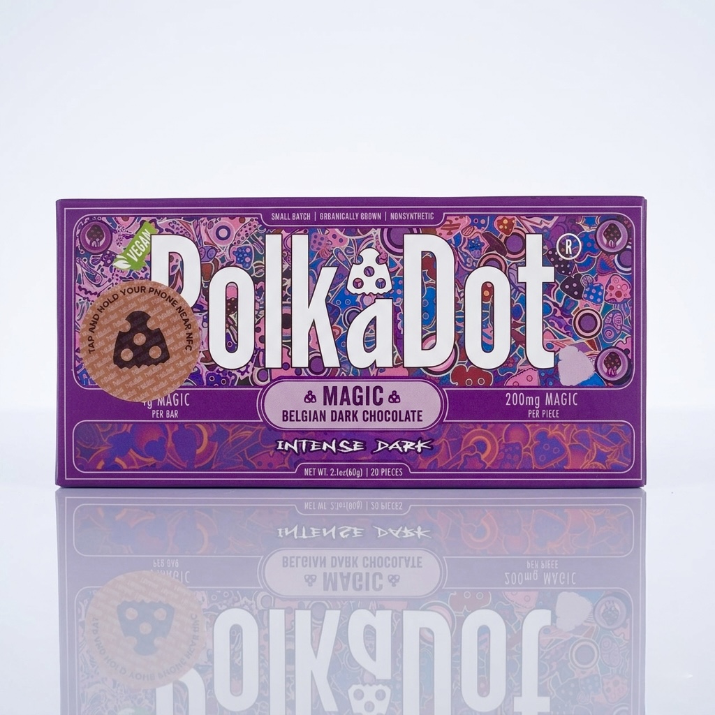Polka Dot Chocolate Bar — Intense Dark
