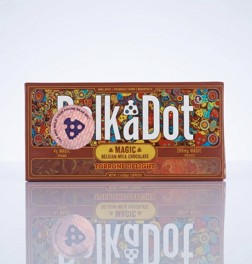 Polka Dot Chocolate Bar — Torrone Delight
